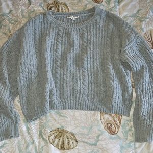 Light green fuzzy sweater